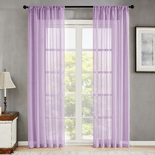 MRTREES Solid Sheer Window Curtains