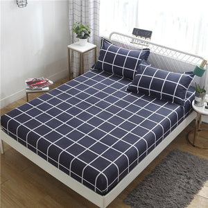 Bed Sheet Geometric Printed Fitted Sheet