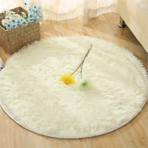 Bubble Kiss Fluffy Round Rug