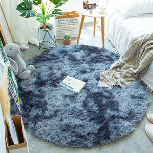 Bubble Kiss Fluffy Round Rug