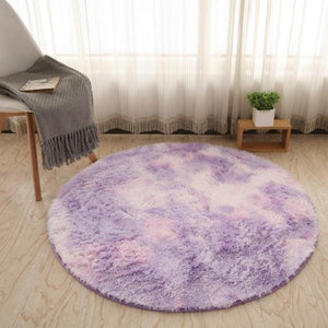 Bubble Kiss Fluffy Round Rug