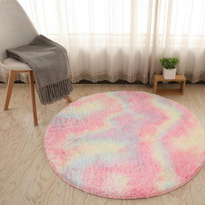 Bubble Kiss Fluffy Round Rug