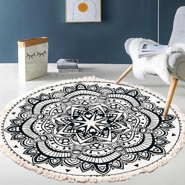 Retro Bohemian Round Carpet