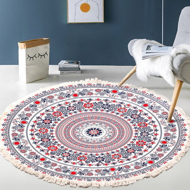 Retro Bohemian Round Carpet