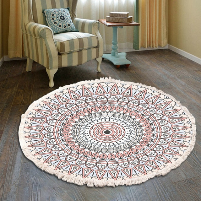 Retro Bohemian Round Carpet