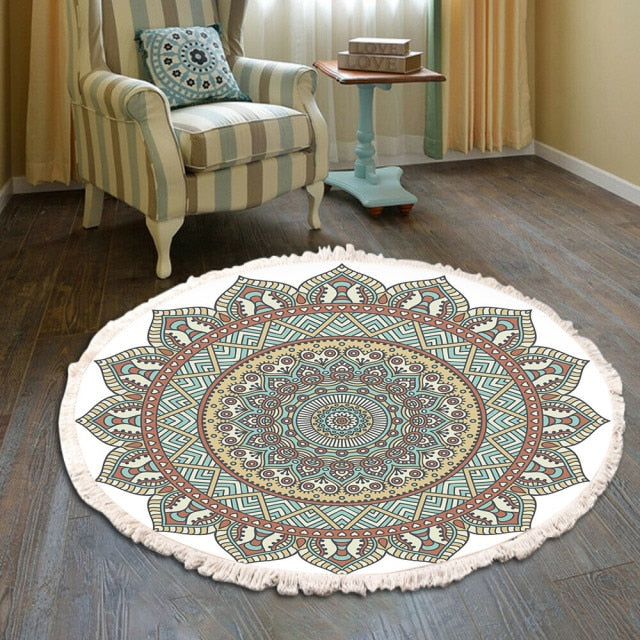 Retro Bohemian Round Carpet