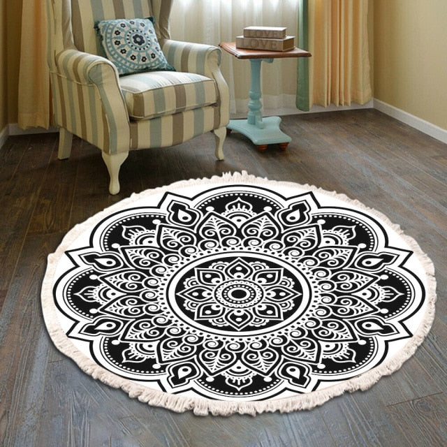 Retro Bohemian Round Carpet