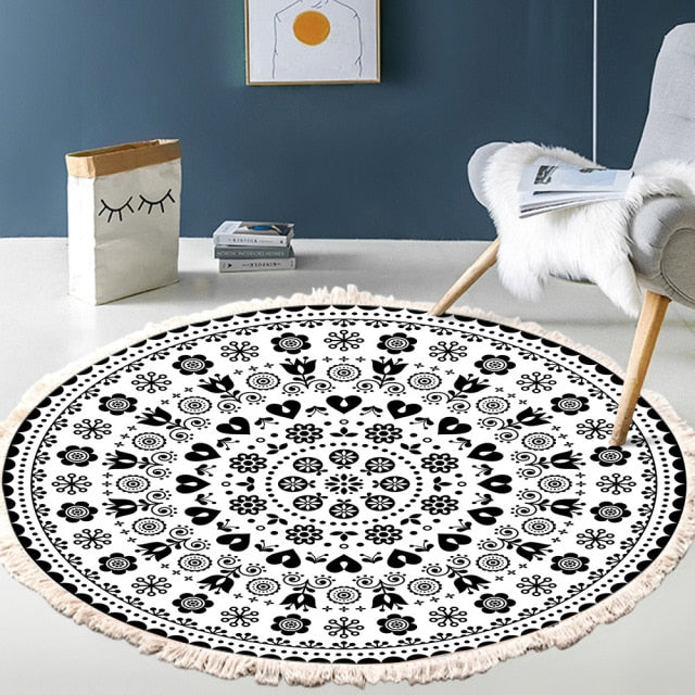 Retro Bohemian Round Carpet