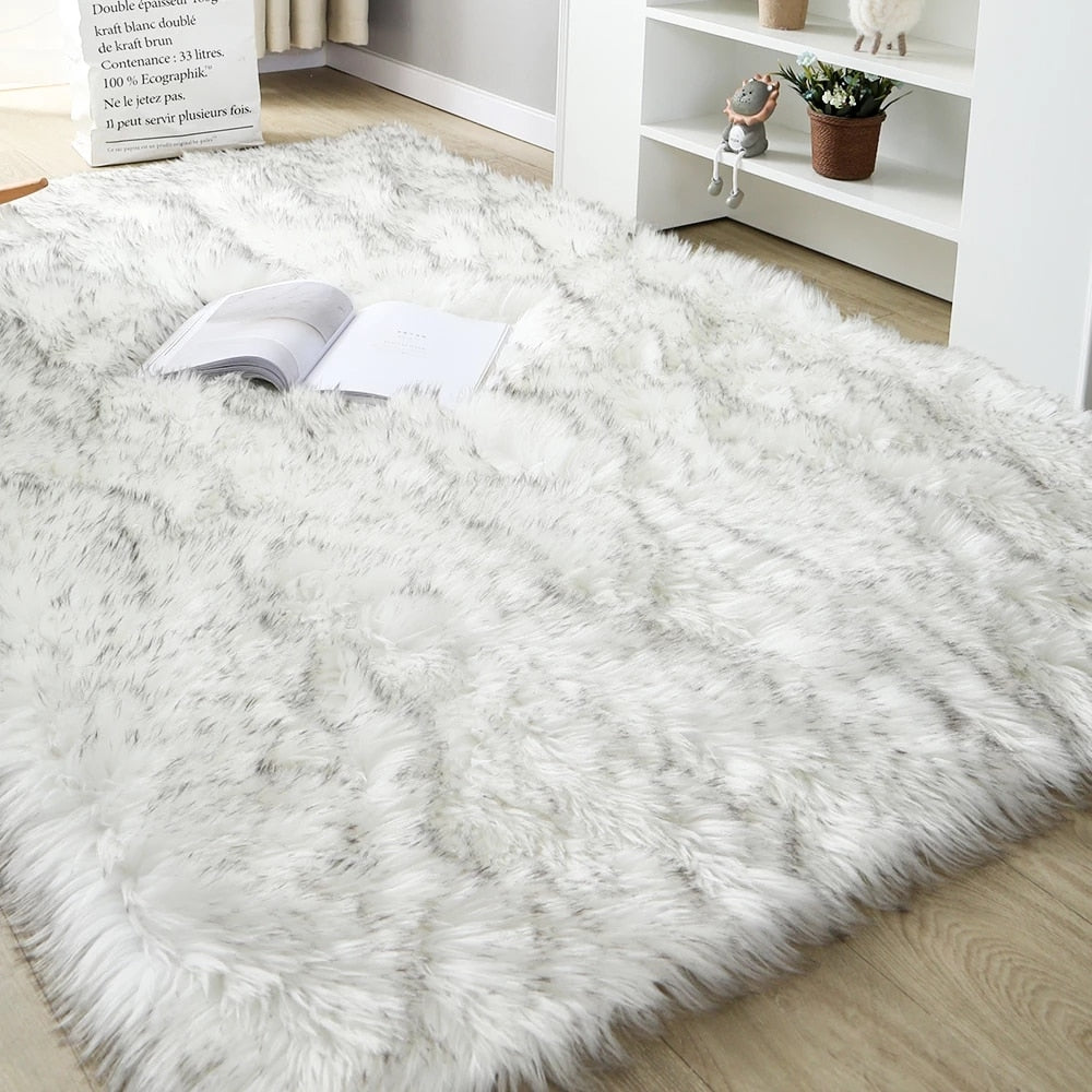 Thick Carpet Soft Sheepskin for Living Room Plush Rug