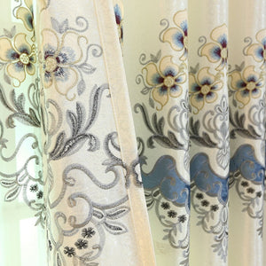 Embroidered Applique Embroidered Curtain