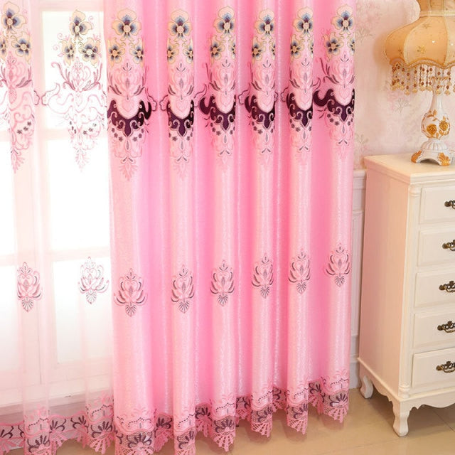 Embroidered Applique Embroidered Curtain