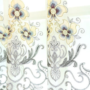 Embroidered Applique Embroidered Curtain