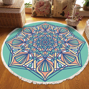 Home Decor Retro Bohemian Round Carpet