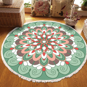 Home Decor Retro Bohemian Round Carpet