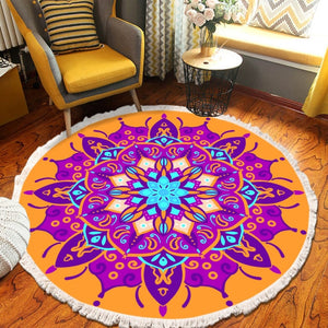 Home Decor Retro Bohemian Round Carpet