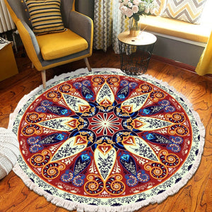 Home Decor Retro Bohemian Round Carpet