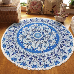 Home Decor Retro Bohemian Round Carpet