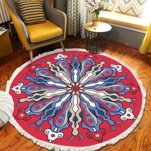 Home Decor Retro Bohemian Round Carpet