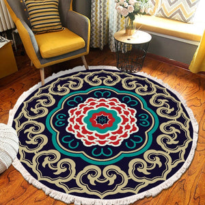 Home Decor Retro Bohemian Round Carpet