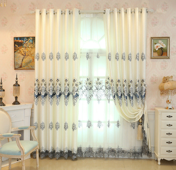 Embroidered Applique Embroidered Curtain