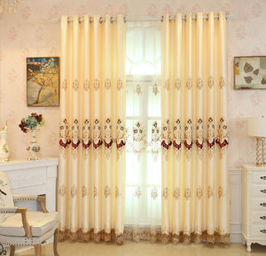 Embroidered Applique Embroidered Curtain