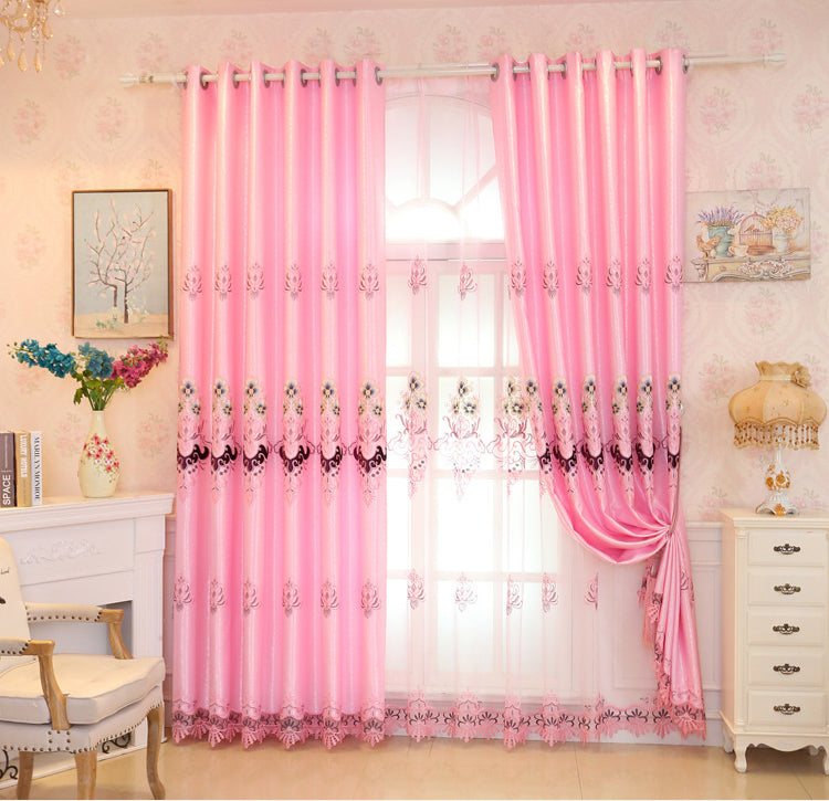 Embroidered Applique Embroidered Curtain