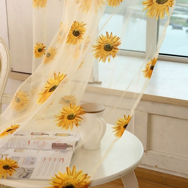 Sunflower Window Panels Drapes Curtains