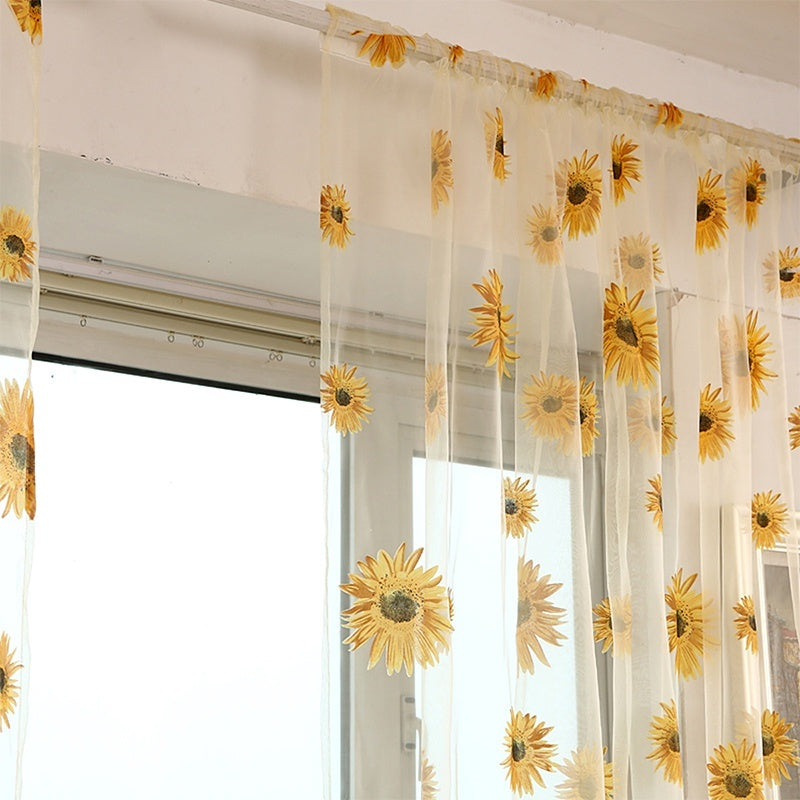 Sunflower Window Panels Drapes Curtains